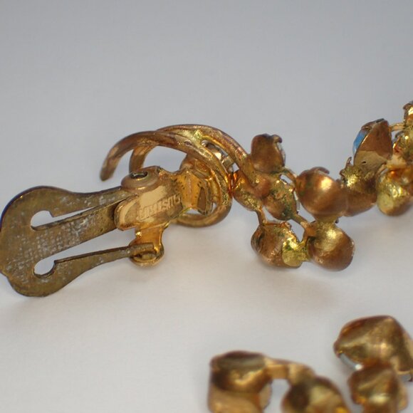 Vintage Austrian Brooch & Clip on Earring Set - Picture 14 of 14